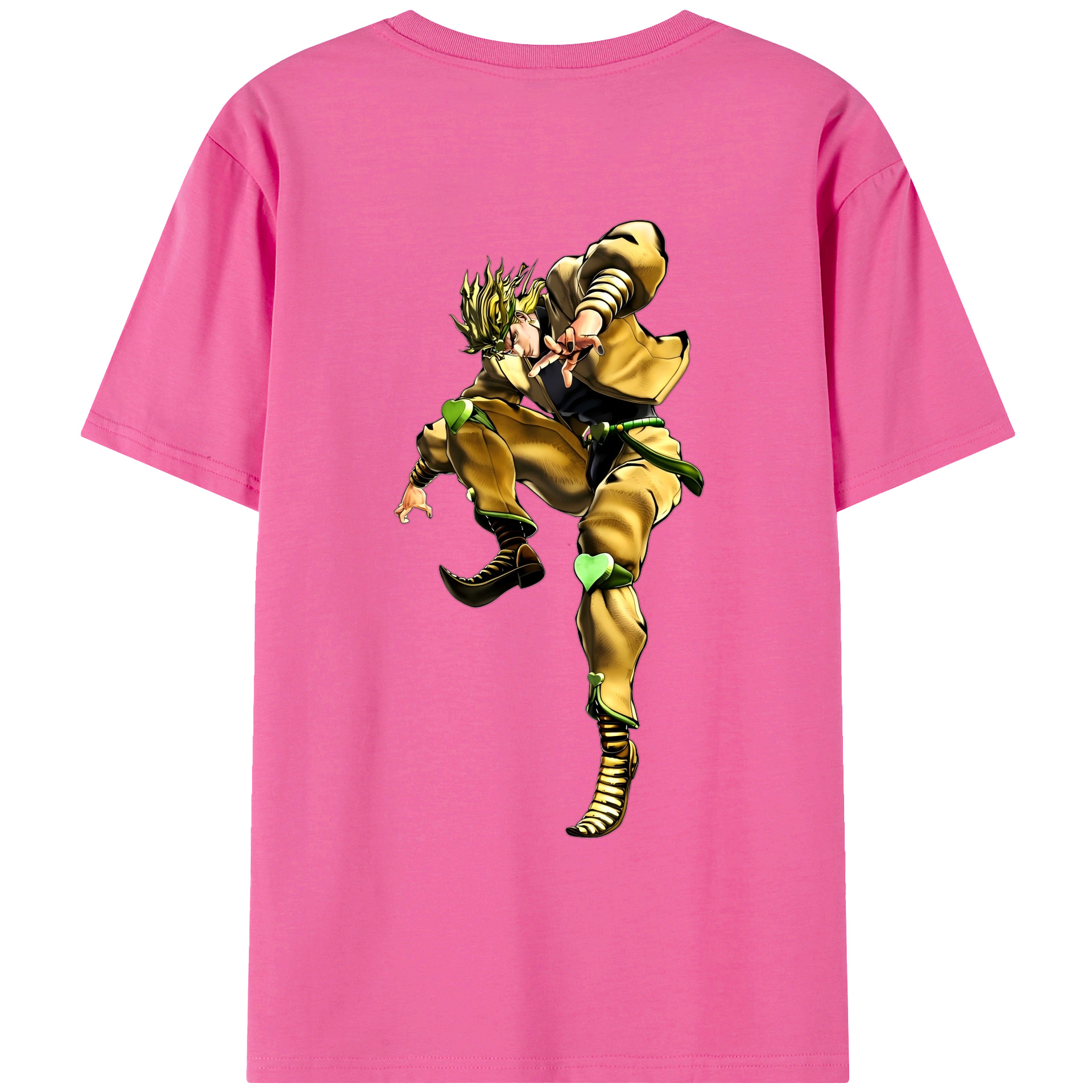 （画像用） ジョジョの奇妙な冒険 ディオ?ブランドー JoJo's Bizarre Adventure Dio Brando レディース半袖Tシャツ(バックプリント)